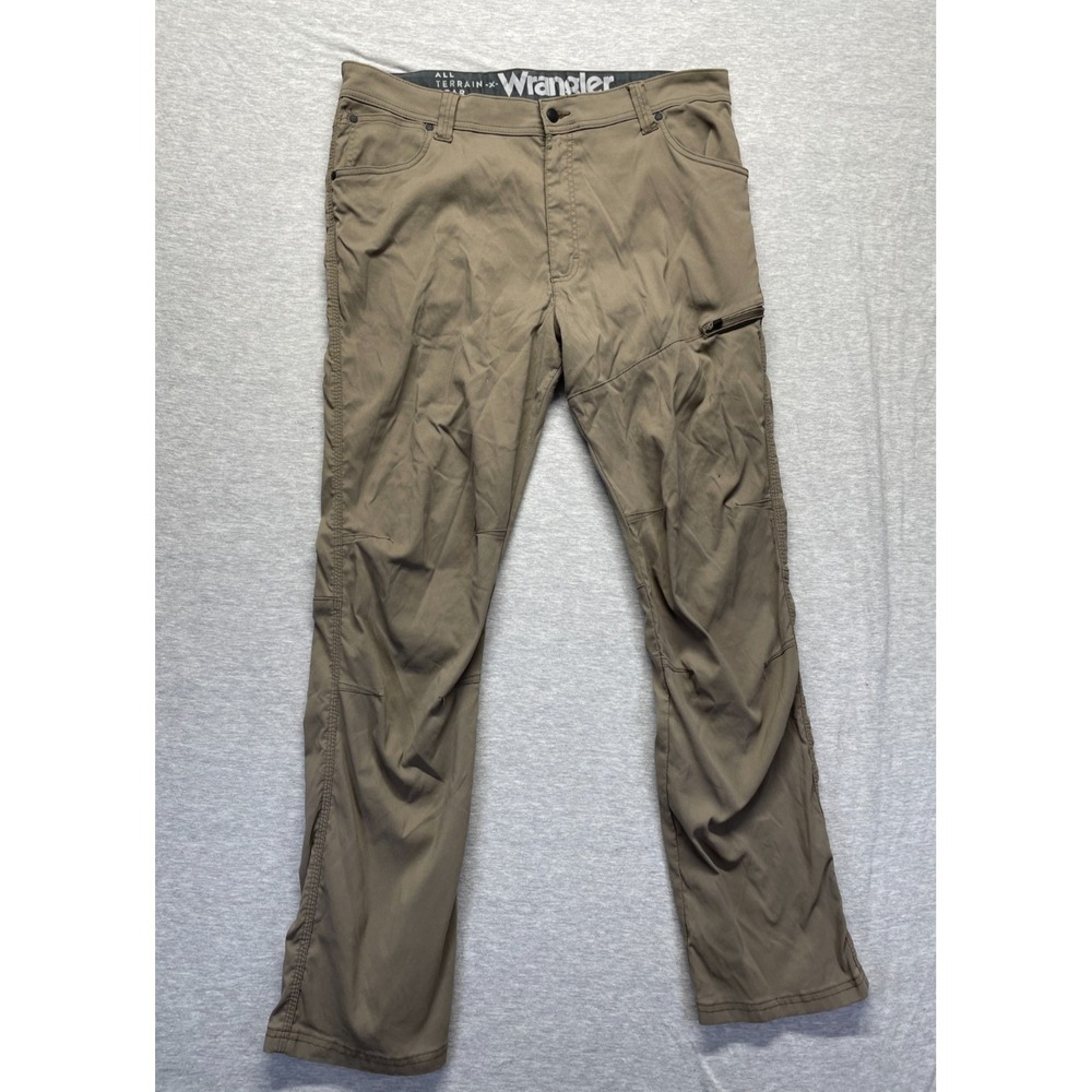Wrangler ATG All Terrain Gear Cargo Pants Mens 38x32 Brown Straight Leg Outdoor